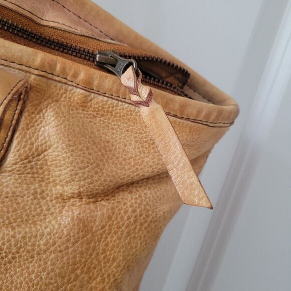 Sirimiri Handcrafter Braided Leather Tote bag Mustard BOHO Soft NWT - Picture 9 of 12